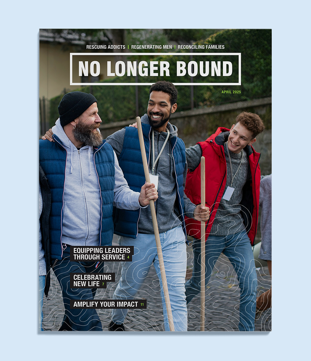 No Longer Bound quarterly newsletter cover.