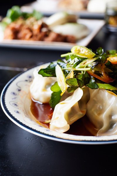 Studio photo of Korean BBQ dishes by NYC-based global cuisine photographer.