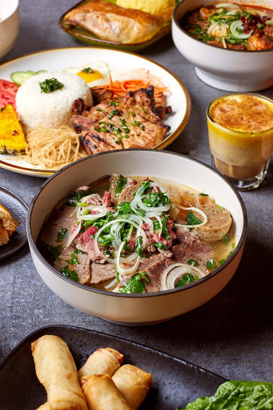 Styled soup photography for NYC meal delivery and wellness brand campaign.