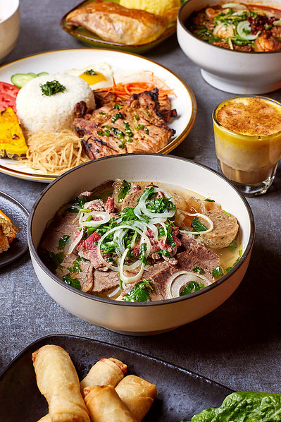 Styled soup photography for NYC meal delivery and wellness brand campaign.