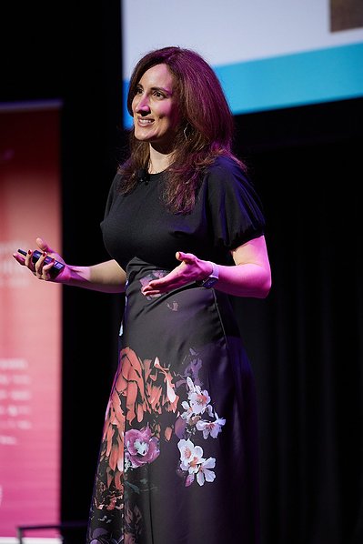 High-quality corporate event photography in NYC featuring professional speakers on stage.
