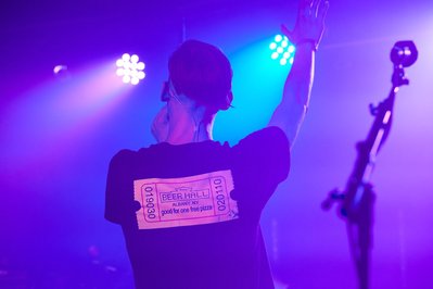 Nostalgic rock concert moments reminiscent of NYC's rich musical history.