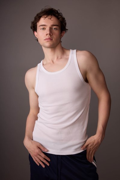 Test shoot images in NYC for models preparing for agency meetings.