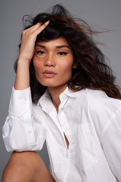 Minimalist studio fashion photography in New York City for contemporary brands.