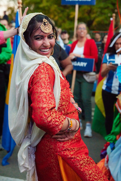 New York City Event Photography. Blaine Pennington. Festivals. Concerts. Parades. NYC Marathon 2022. Parade of Nations. India.