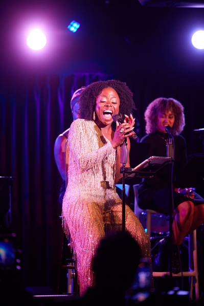 Ayana Bey performing at Green Room 42 in New York City. Photography by Blaine Pennington.