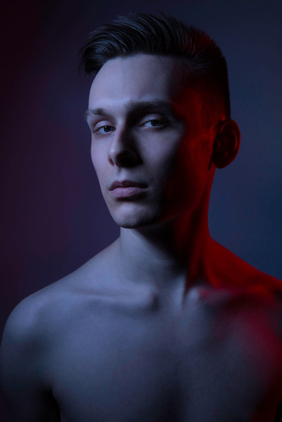 NYC studio photographer capturing editorial portraits for fashion magazines.