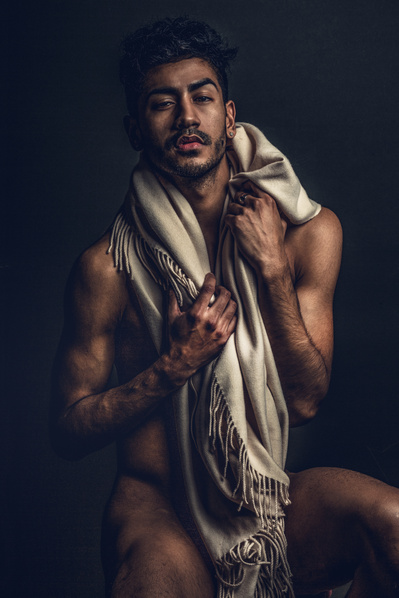 Studio editorial shoot in NYC capturing fashion industry professionals.