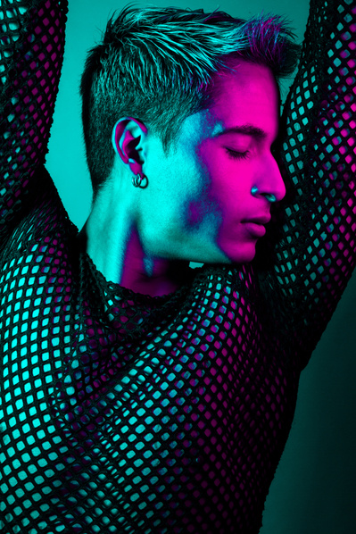 Fashion editorial photoshoot in NYC studio for designers and models.