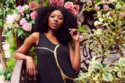 Editorial-style NYC fashion brand photography showcasing statement pieces.