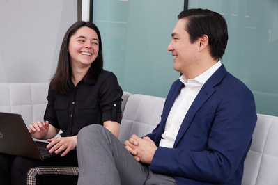 Candid office lifestyle photos in NYC highlighting company culture and collaboration.