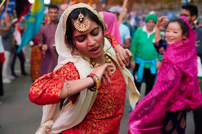 New York City Event Photography. Blaine Pennington. Festivals. Concerts. Parades. NYC Marathon 2022. Parade of Nations. India.
