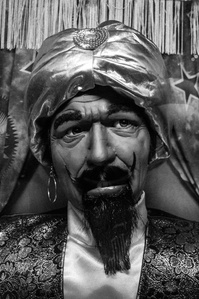 A portrait of Zoltar the fortune teller.
