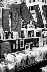 The people&amp;#x27;s library at Zuccotti Park for Occupy Wall Street in 2011