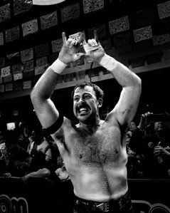 Mark Davis of Aussie Open fighting against Dem Boys, The Briscoes, in House of Glory Exodus. Oct 2022