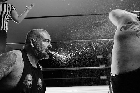 Loc spitting into Bear Bronson face at WrestlePro&amp;amp;#x27;s, &amp;amp;quot;Where Brooklyn At?&amp;amp;quot; Bay Ridge, Brooklyn. October 2022
