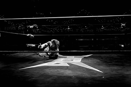 Kenta after receiving a beating from Low Ki. House of Glory, Revelations. Dec 2022