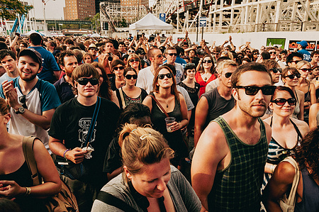 ​Crowd for Ted Leo and The Pharmacists - Village Voice Siren Festival, Coney Island, Brooklyn, 2010