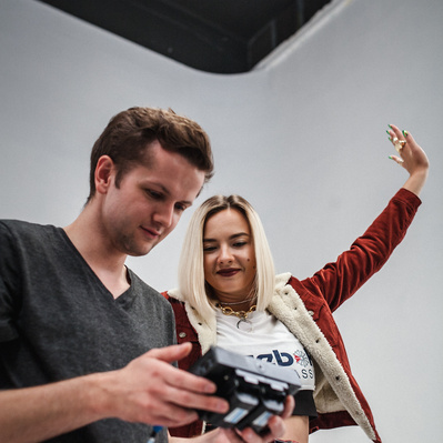 #noszetotak for Reebok Classic with @NatNykiel Natalia Nykiel & Mateusz Holak. Apparel campaign by Piotr Książek - Director & Photographer. GIFs, stories & campaign. BTS photo