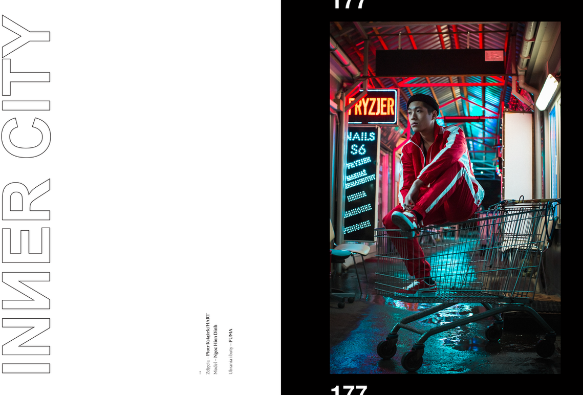 Puma print campaign for NEWONCE.PAPER, photography by Piotr Książek with Hien Dinh Ngoc as a model. See the project here