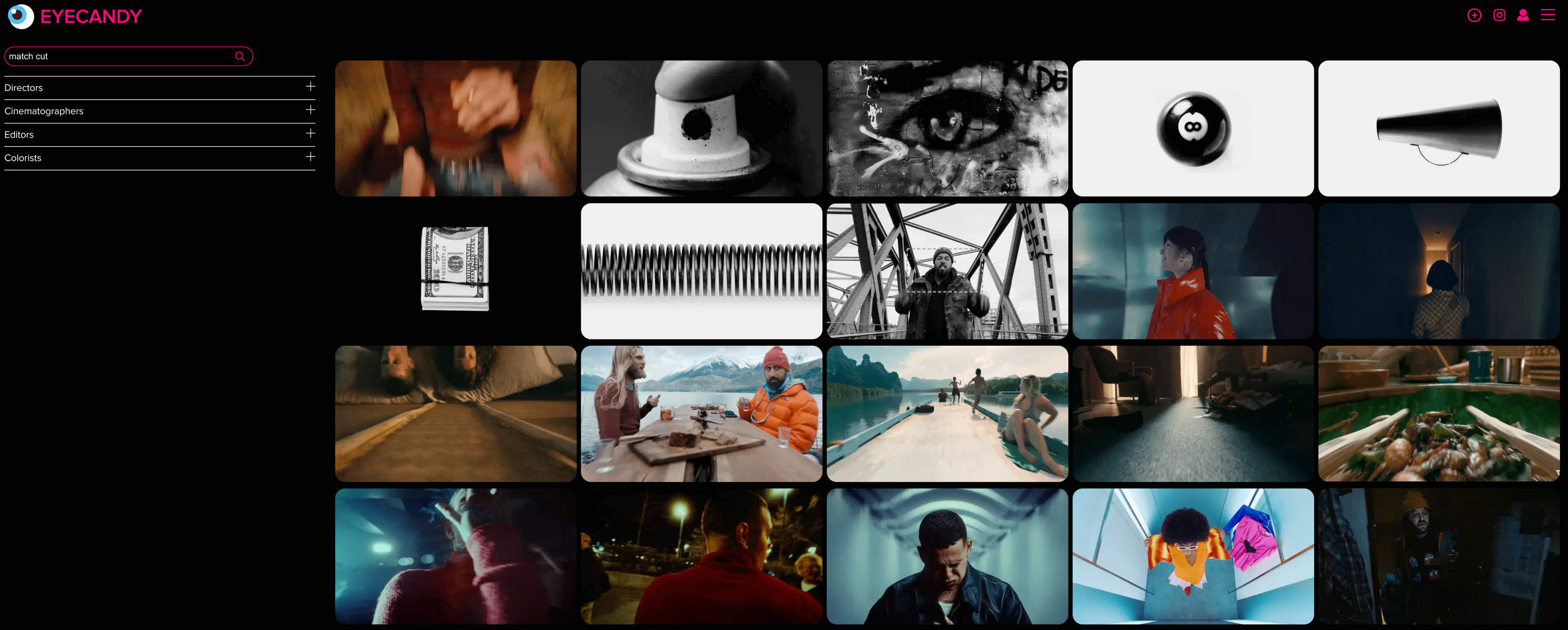 Eyecandy website look

