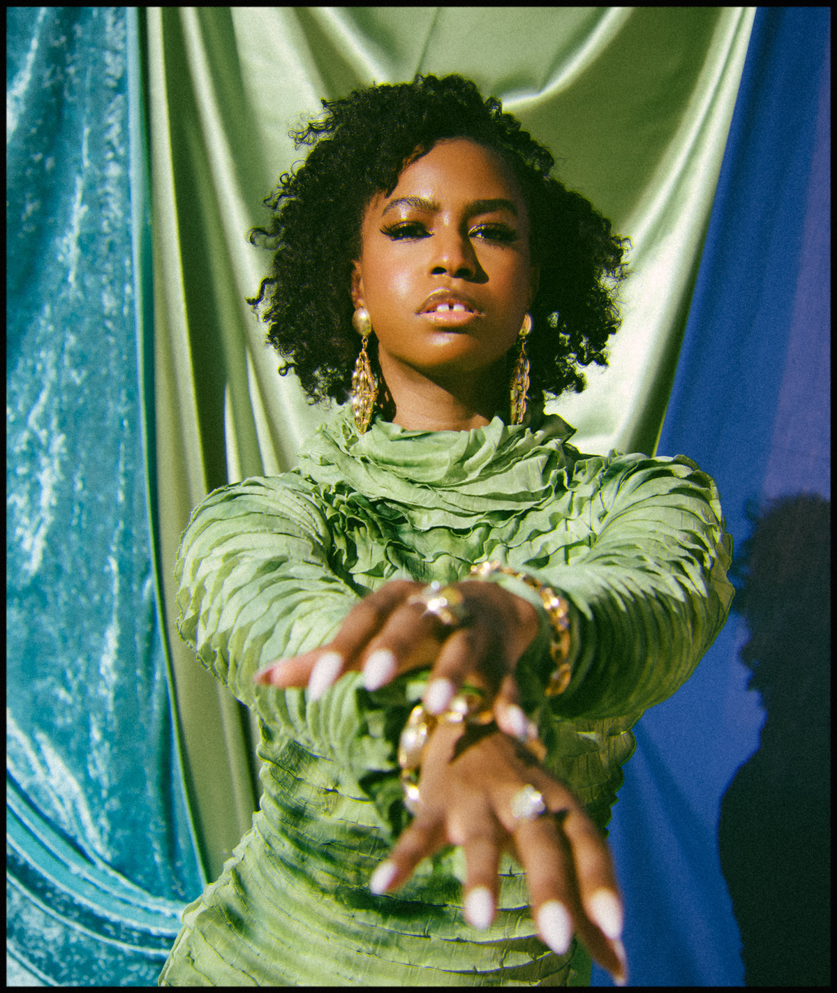 R&B/neo soul singer-songwriter Claire Renee photographed for her EP Wings by Angelo Kangleon in Los Angeles, CA, on November 15, 2020; styled by Damaris Flores; hair and makeup by Shanice Jones.