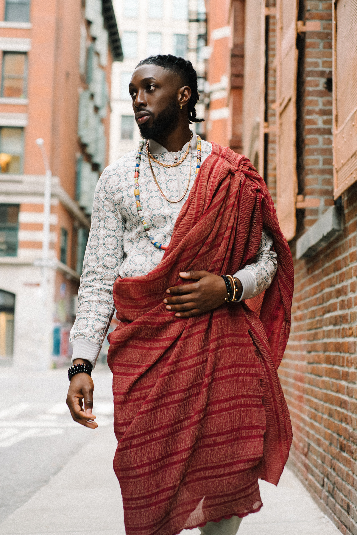 Singer-songwriter Ellis Blè photographed by Angelo Kangleon in New York, NY, on March 27, 2022 (with social distancing precautions in place); styled by Miriam Ennin