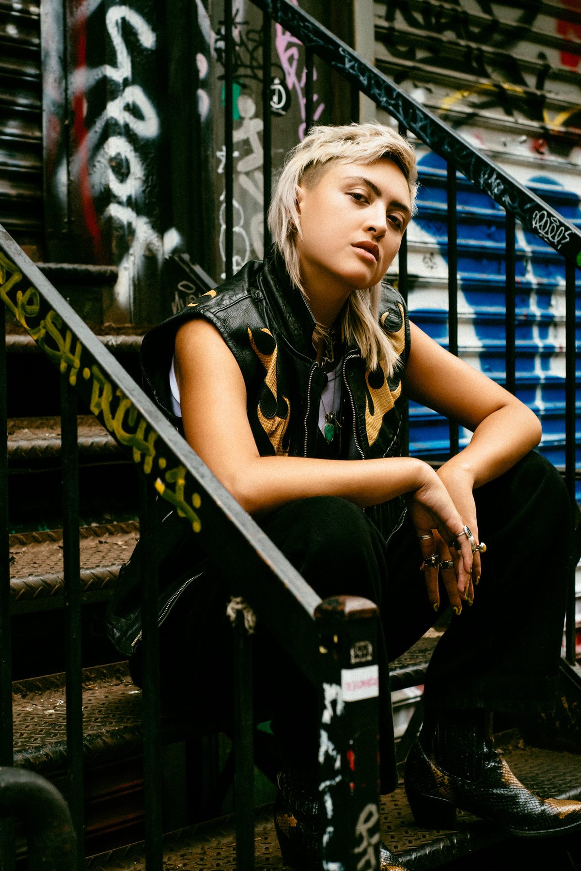 Actor, director, playwright, model Lim Violet photographed by Angelo Kangleon in New York, NY, on August 29, 2021 (with social distancing precautions in place)