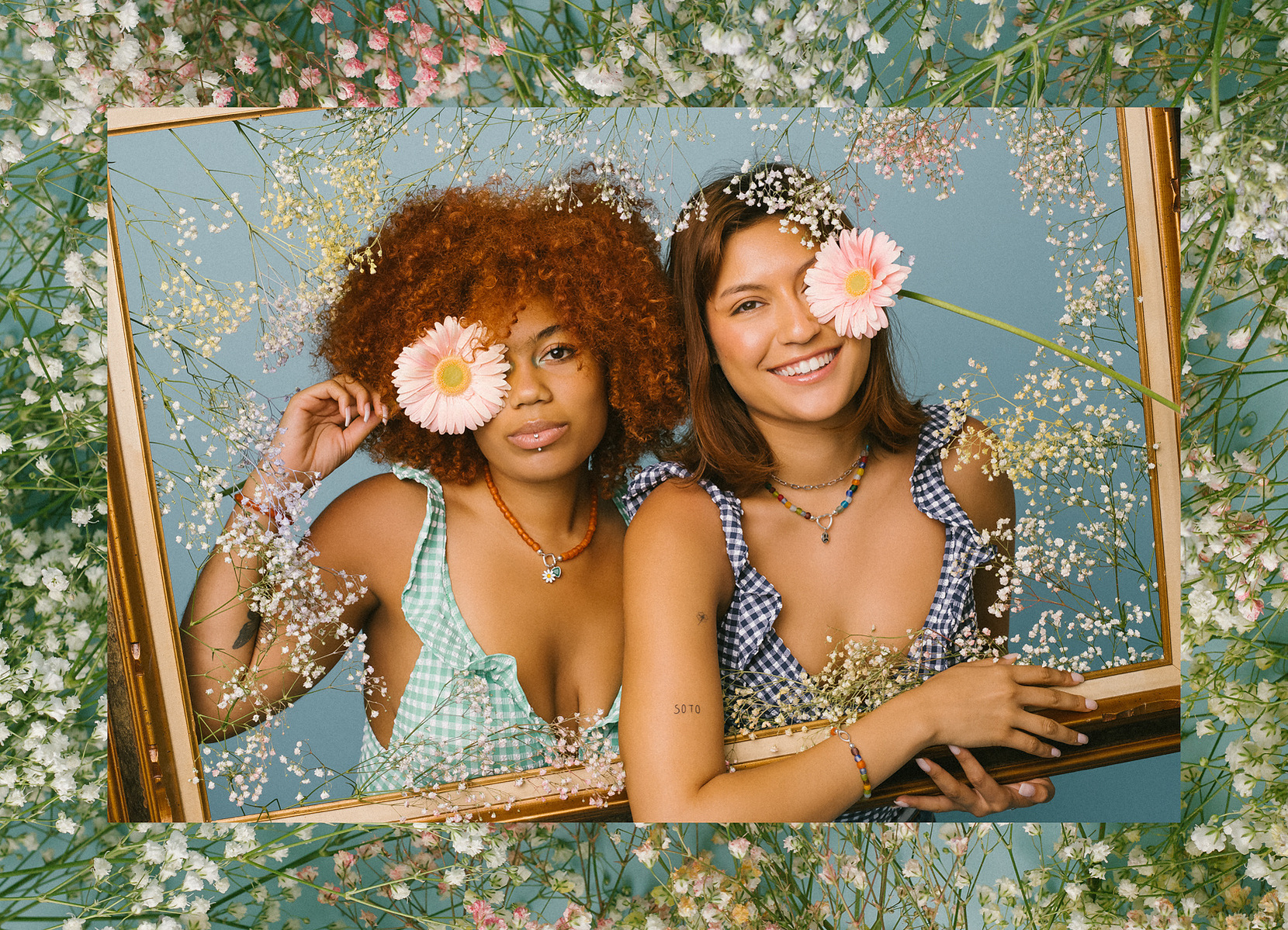 Olivia Lusala and Brianna Valdez for the RIVA New York spring/summer 2022 lookbook; photographed by Angelo Kangleon in Brooklyn, NY, on May 24, 2022