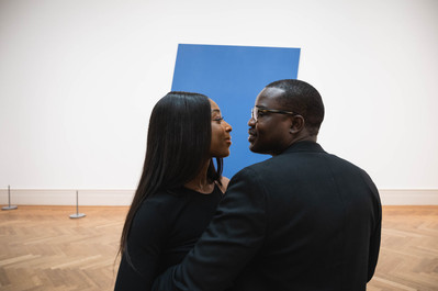 Exploring the Metropolitan Museum of Art for engagement pictures. A truly unique and artistic backdrop for NYC couples