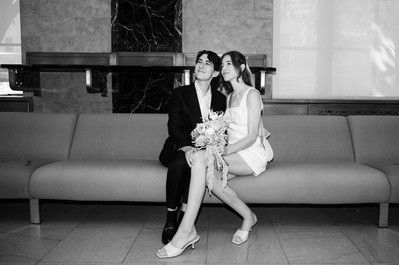 NYC and  Queer courthouse wedding photographs