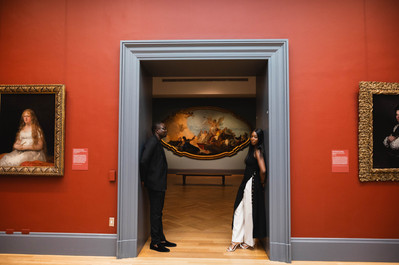 NYC engagement photos at the Metropolitan Museum of Art