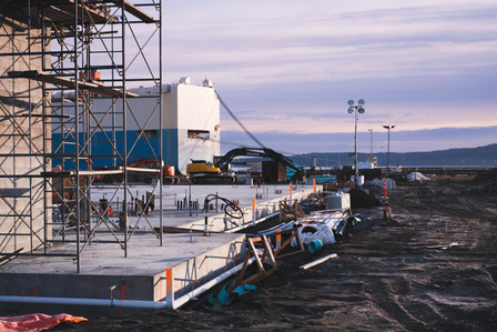 Nanaimo Port Authority undergoes new construction.