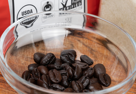 Wicked Joe Coffee, commercial and Product Photography by Kevin Michael Smith. Vermont product photographer, coffee product photography and lifestyle photography. Organic Whole bean coffee. Kitchen product photo.