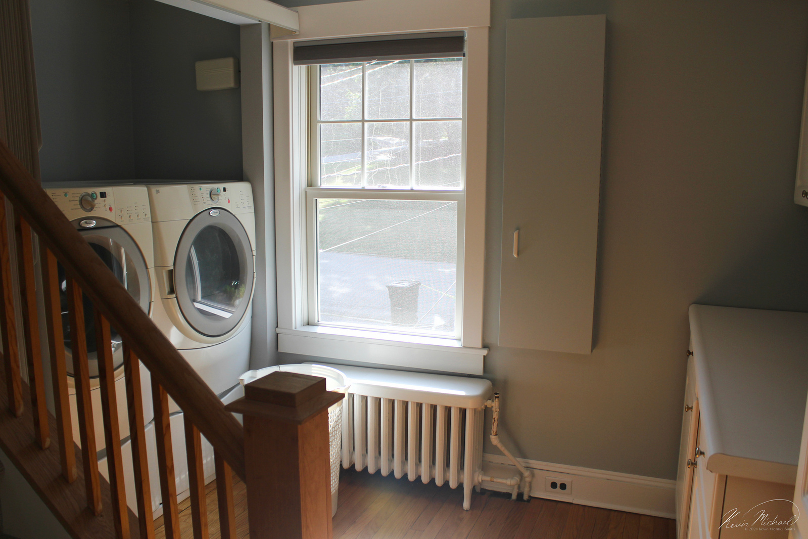 Real Estate Photography, in Westchester County, New York by Vermont-based Artist & Photographer, Kevin Michael Smith. Photo of laundry room with hardwood floors and natural light.
Rutland Photographer.
