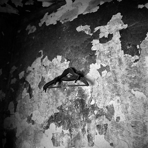 Abandoned home in Srebrenica city center.
