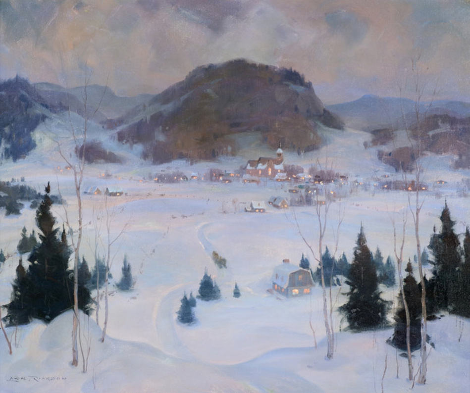 Eric Riordon, Canadian Painter, War Artist, Royal Canadian Navy, Naval Artist, North Atlantic Convoy, HMCS Kenora, HMCS Fundy,  His Majesty's Canadian Ship, Laurentians Landscape, Le Salon de Paris, 1934, Louis Biloul,