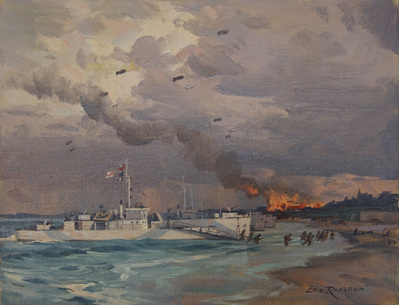 Eric Riordon, Canadian Painter, War Artist, Royal Canadian Navy, Naval Artist, North Atlantic Convoy, HMCS Kenora, HMCS Fundy,  His Majesty's Canadian Ship, Laurentians Landscape