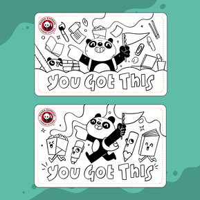 Sketches of Illustrations commission by Panda Express for digital gift cards by Geo Law