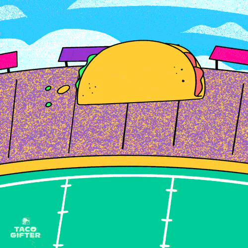 GIF animation commission with characters by Taco Bell by illustrator Geo Law