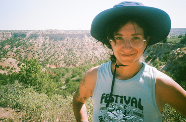 Photo of Jillian Desirée in Palo Duro Canyon, Texas. 