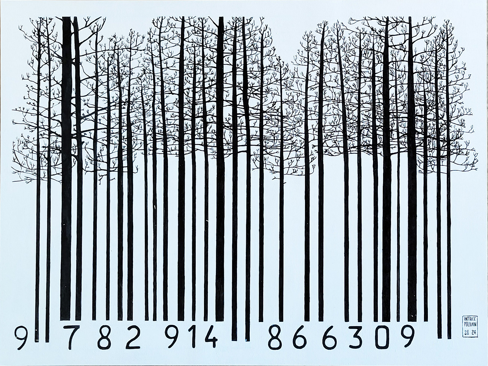 La nature n&amp;#x27;est pas à vendre
Huile sur carton encadrée (44 x 58 cm)
Patrice Poulain 2024