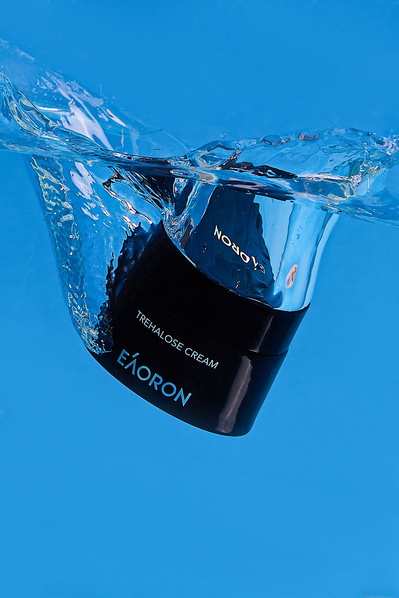 a face cream dropped into water
