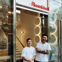 Chefs outside modern Melbourne restaurant — Marcie Raw hospitality photographer