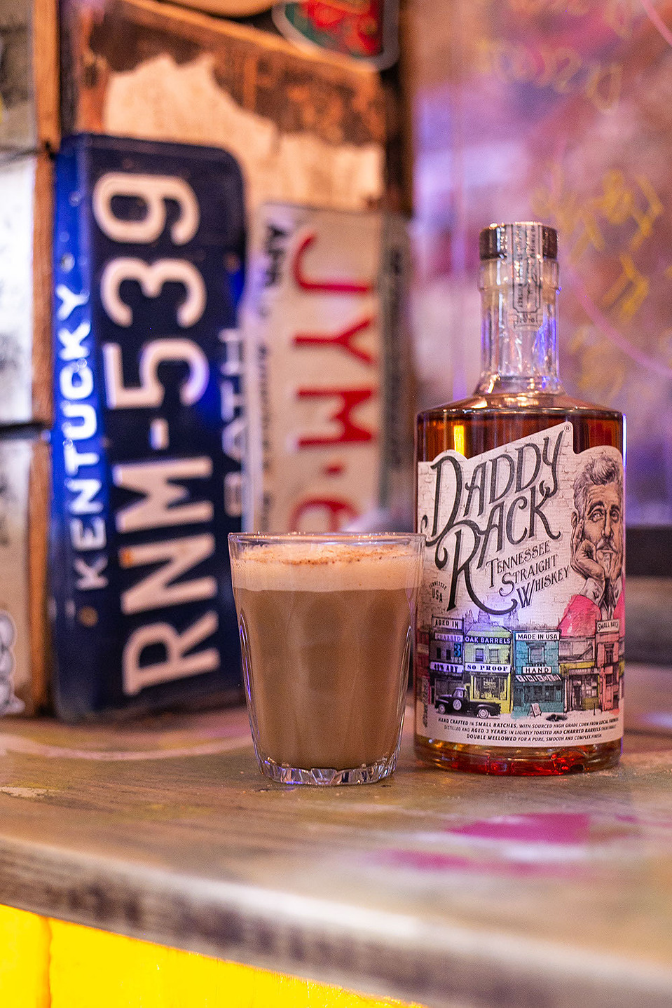 Blog post by Georgie Glass photography - images of Daddy Rack Whiskey - Emporia Brands - with Dave the Drinks Enthusiast, at Bunny Jackson's Manchester
