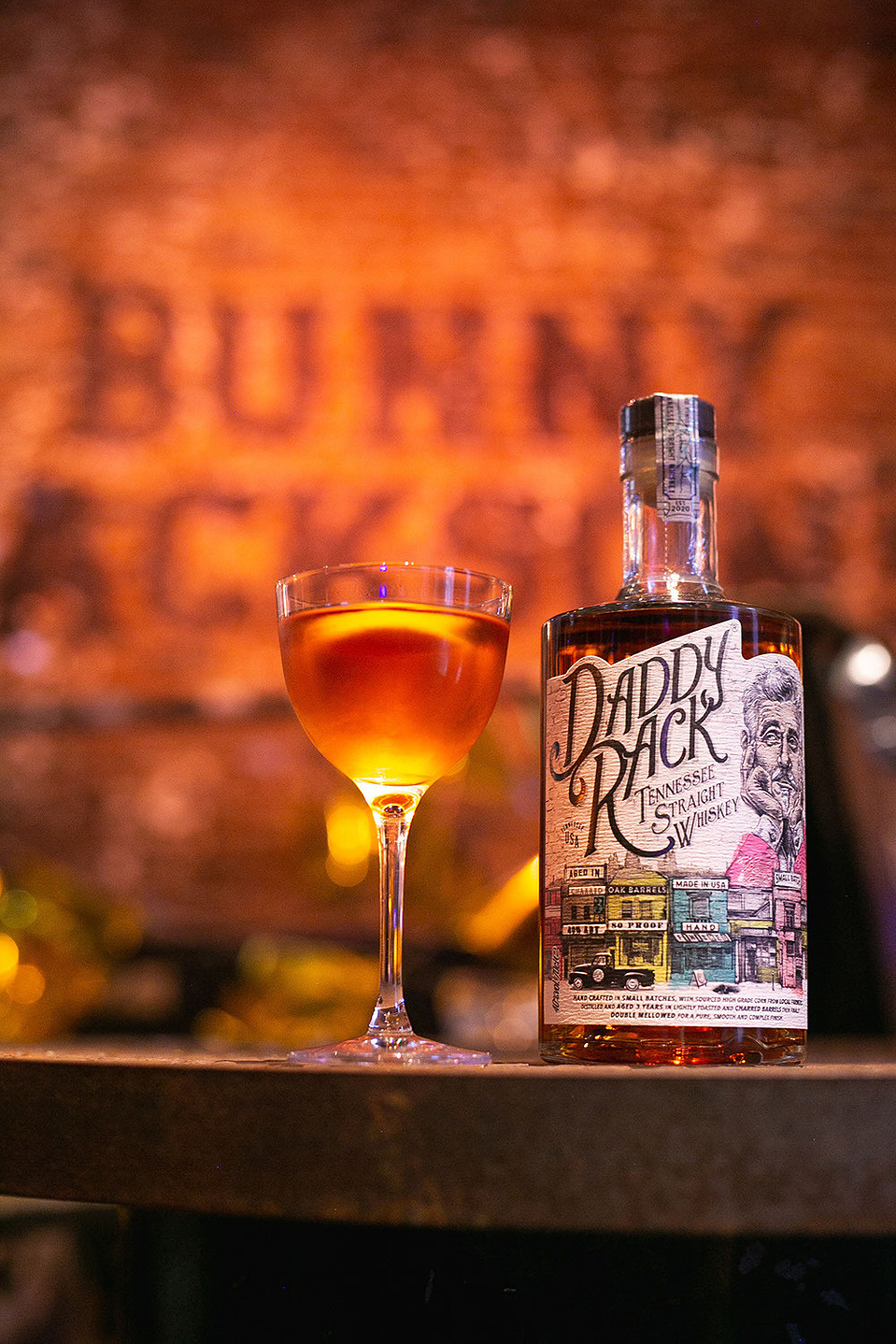 Blog post by Georgie Glass photography - images of Daddy Rack Whiskey - Emporia Brands - with Dave the Drinks Enthusiast, at Bunny Jackson's Manchester