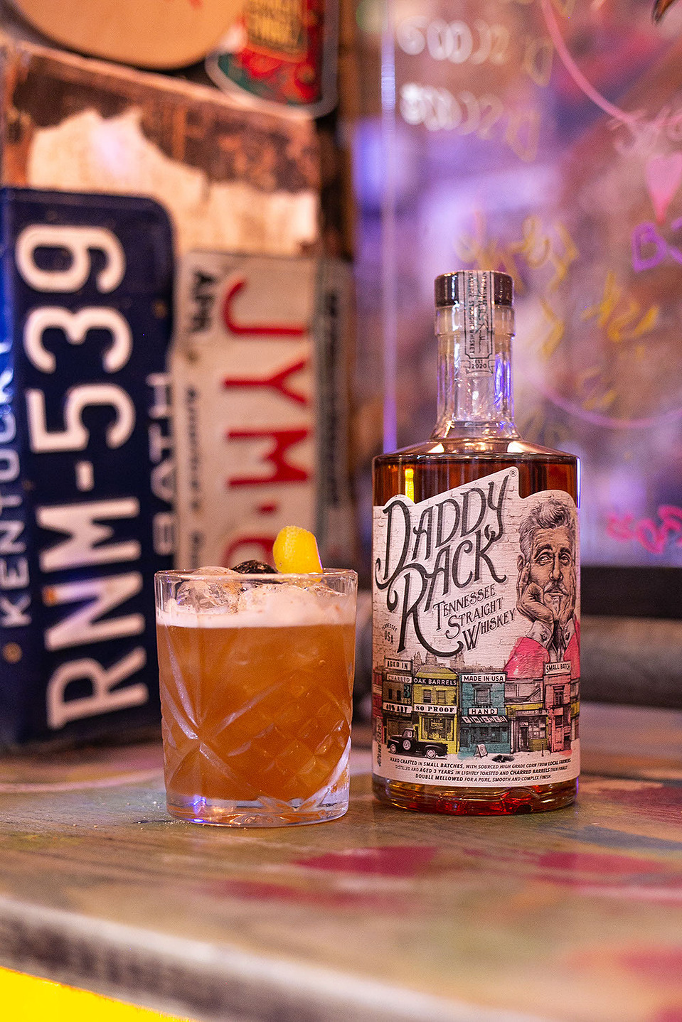 Blog post by Georgie Glass photography - images of Daddy Rack Whiskey - Emporia Brands - with Dave the Drinks Enthusiast, at Bunny Jackson's Manchester