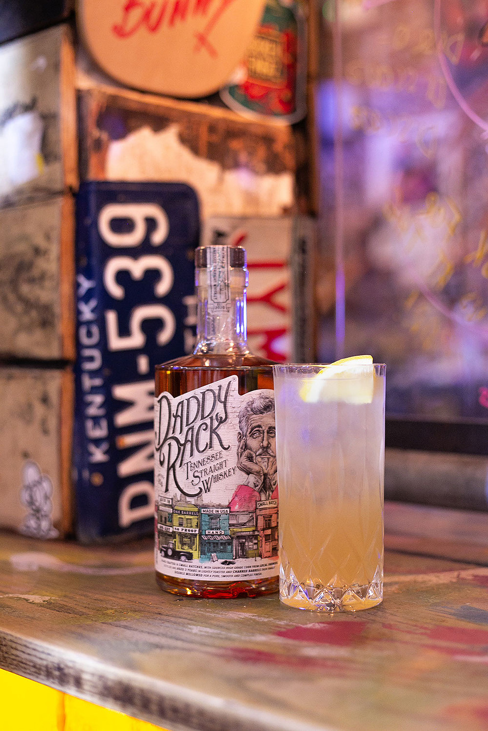 Blog post by Georgie Glass photography - images of Daddy Rack Whiskey - Emporia Brands - with Dave the Drinks Enthusiast, at Bunny Jackson's Manchester