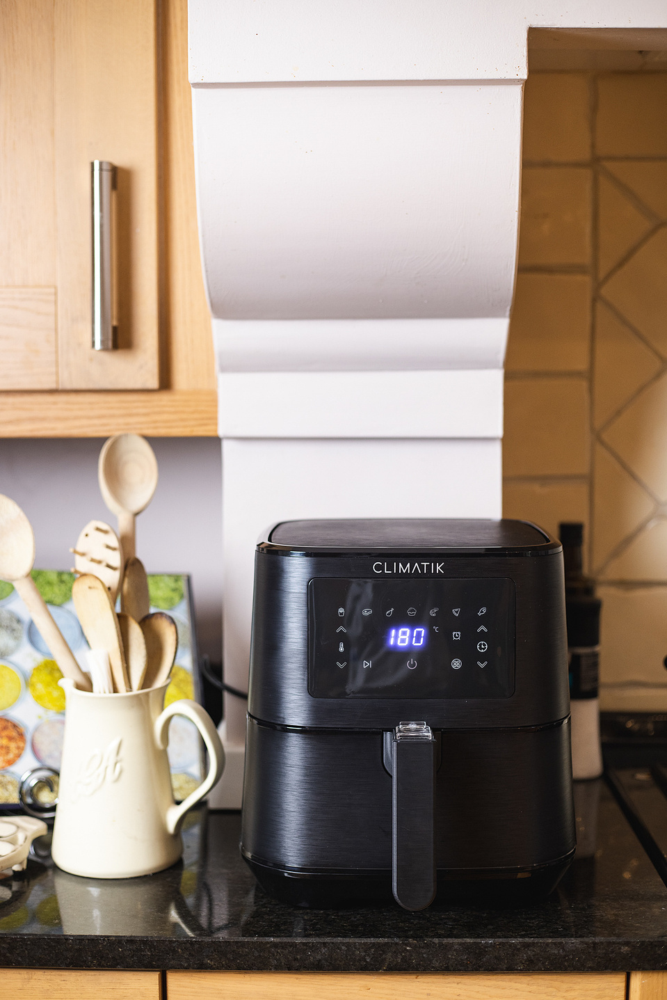 Georgie Glass Photography, food photographer, product photographer, Manchester product photographer, Climatik, IPUK, air fryer, kitchen, home, utensils, Aga, kitchen hob