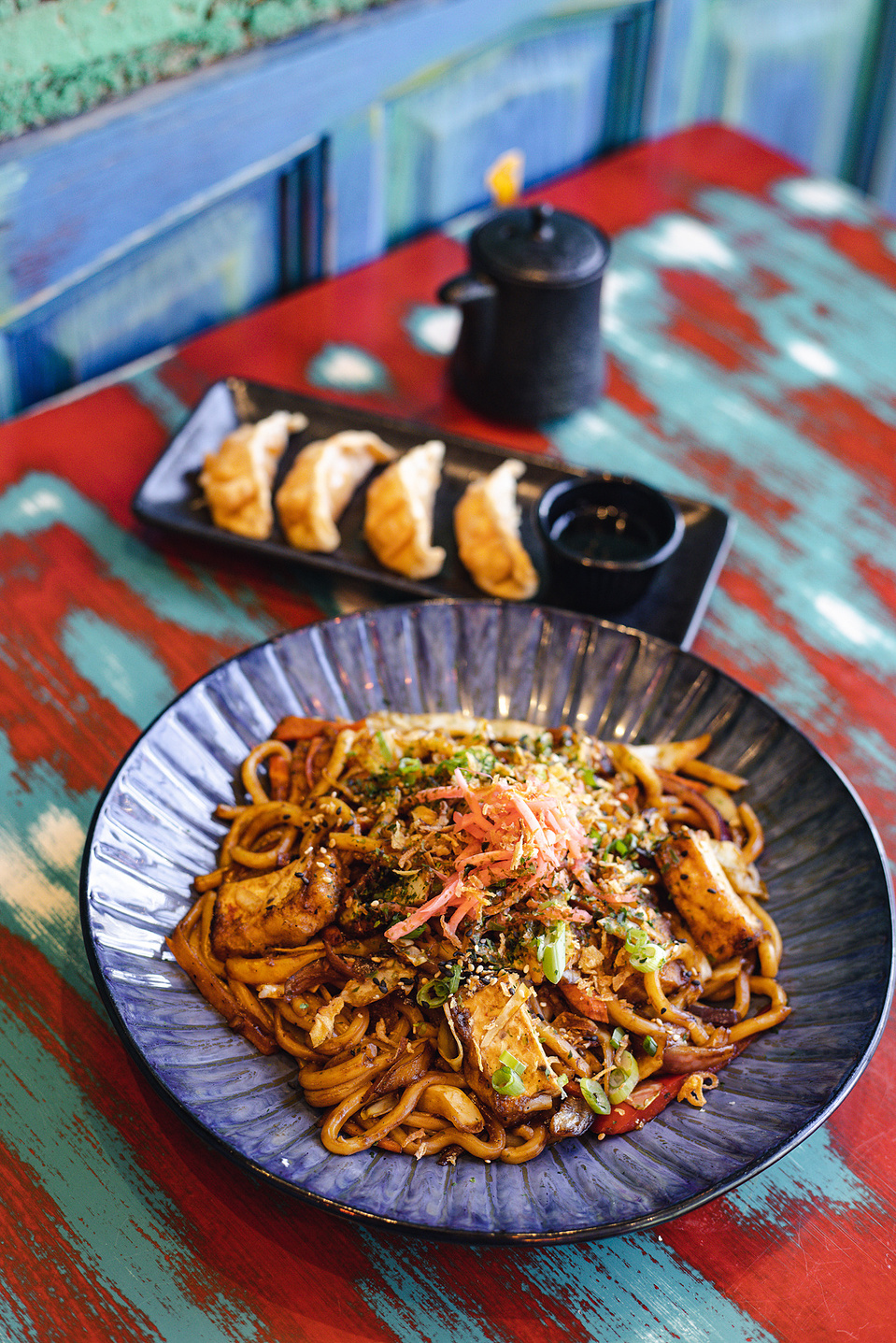 Georgie Glass Photography, food photographer, Manchester food photographer, Zumuku, Deliveroo, sushi, noodles, soy sauce, gyozas, Japanese food
